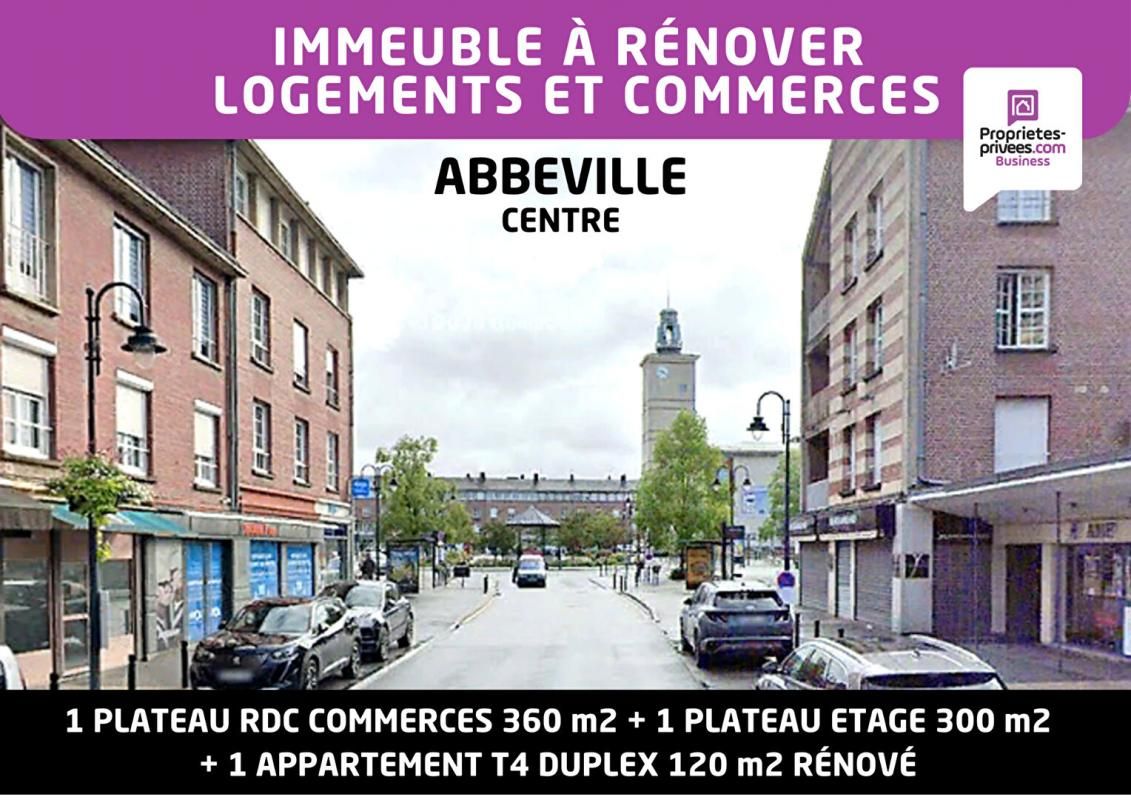 80100 ABBEVILLE - Immeuble mixte à rénover de 536 m², Commerces et logement