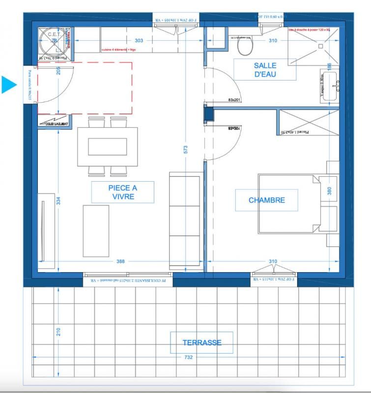 CERVIONE Appartement  2 pièce(s) 39.45 m2 4