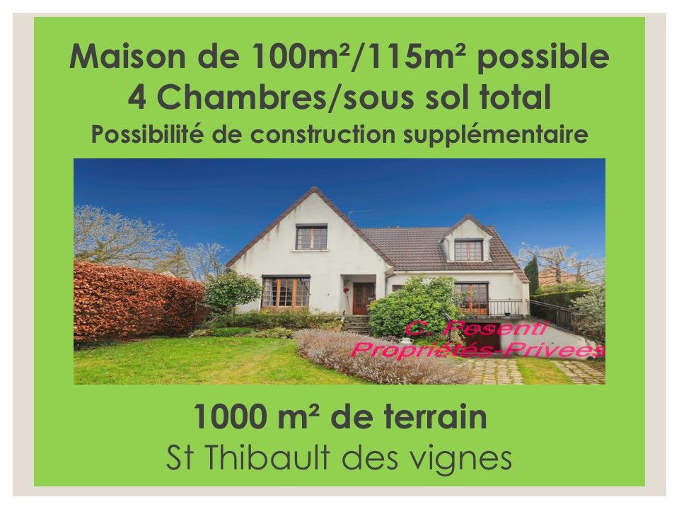 SAINT-THIBAULT-DES-VIGNES Maison St Thibault Des Vignes 6 pièce(s) 100 m2 4