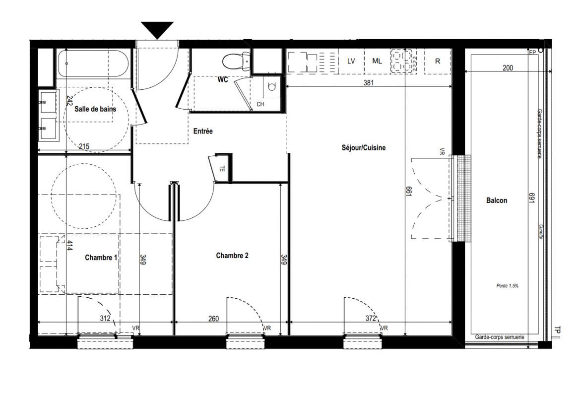 RILLIEUX-LA-PAPE Appartement Rillieux La Pape 3 pièce(s) 60 m2 3