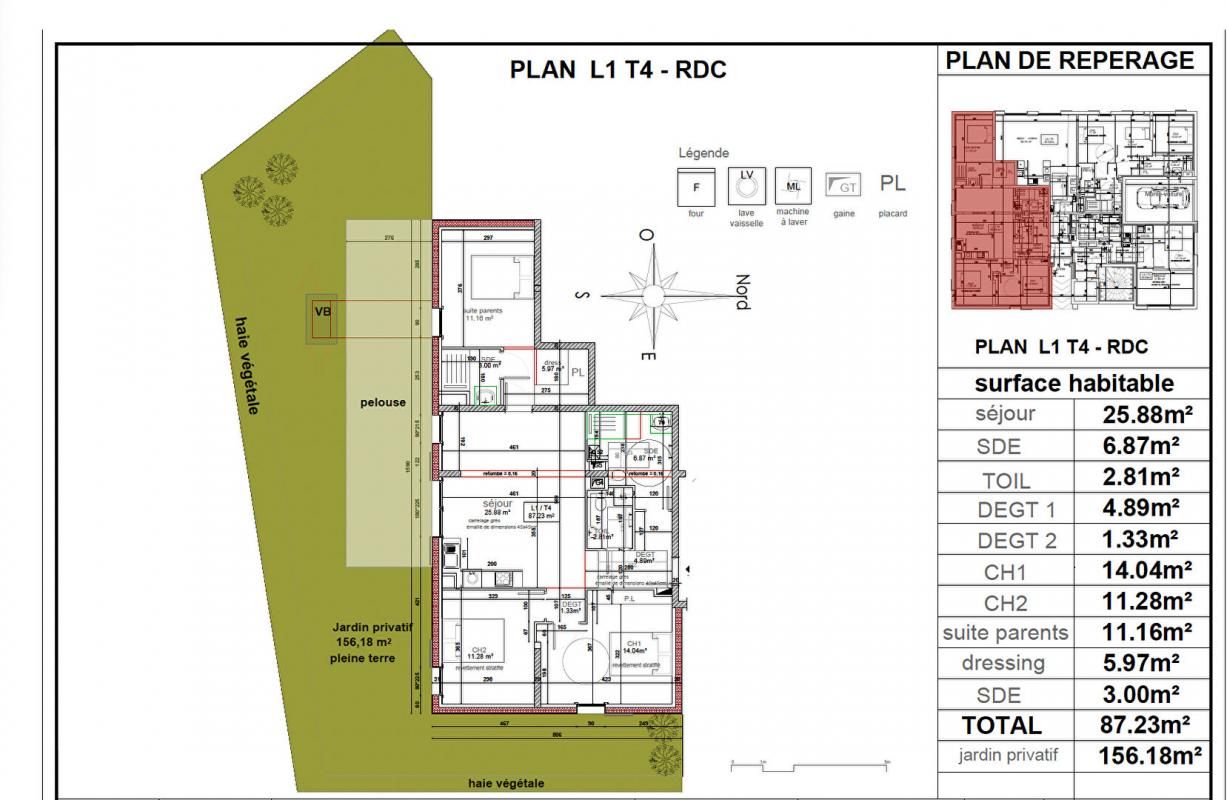 VETRAZ-MONTHOUX Appartement Vetraz Monthoux 4 pièce(s) 87.23 m2 + Jardin + Terrasse 2