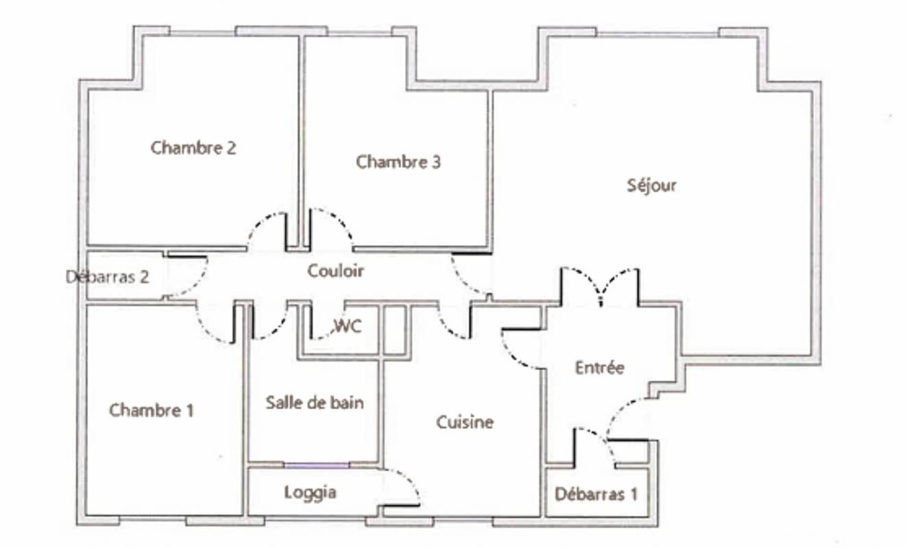 CHATEAUNEUF-DU-FAOU 29520 Châteauneuf du Faou appartement 3 chambres dernier étage travaux à prévoir 4