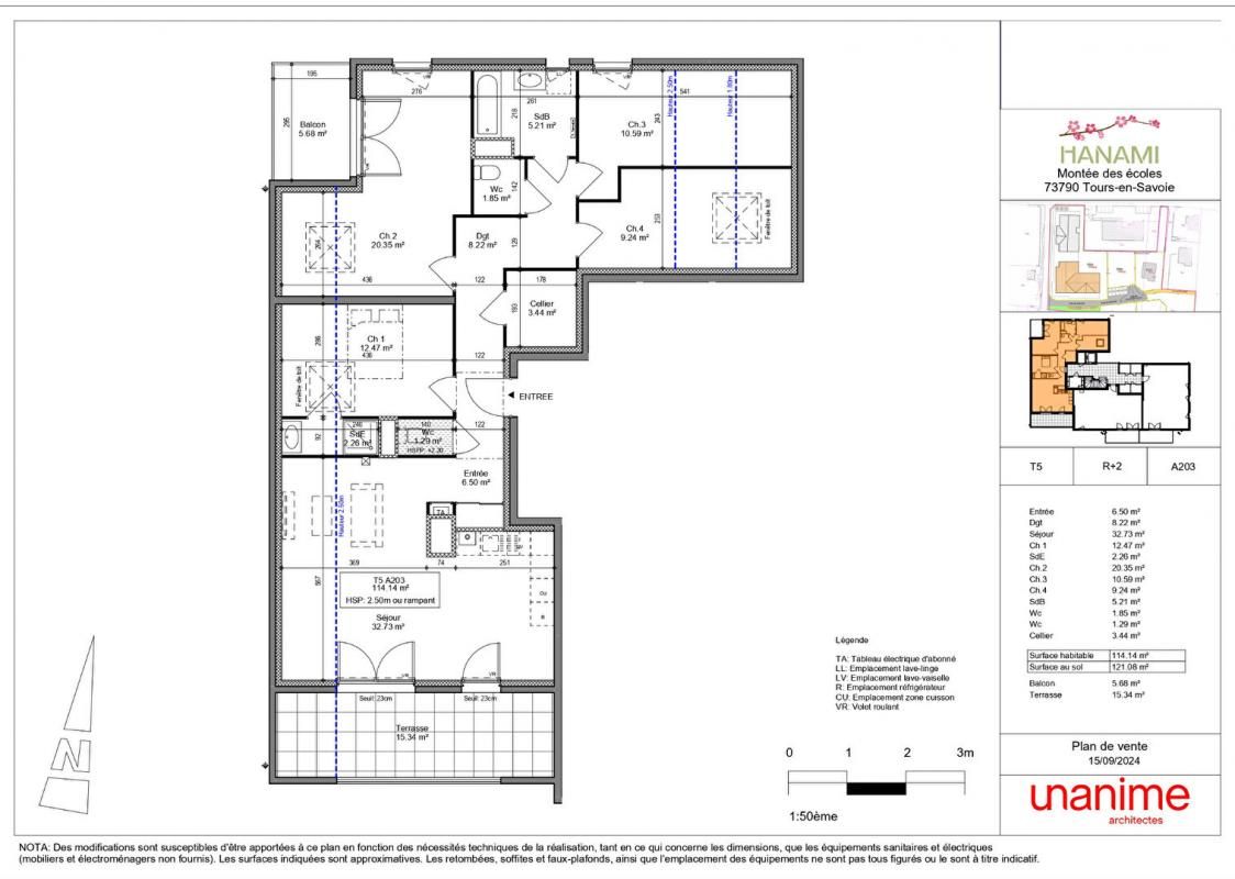 TOURS-EN-SAVOIE Appartement 5 pièces dans la résidence Hanami 3