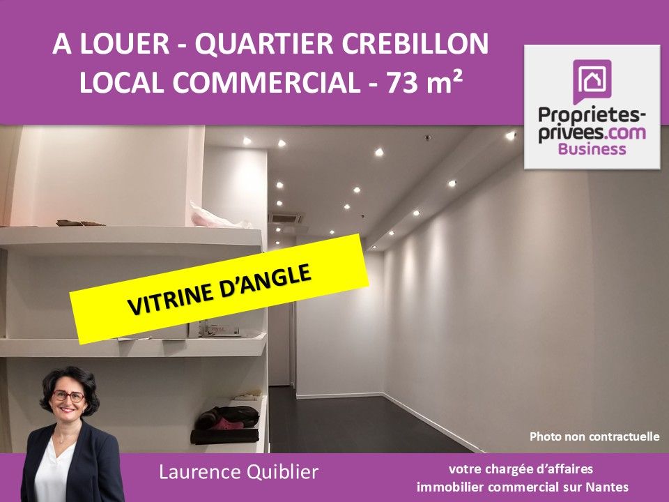 NANTES CENTRE - LOCAL COMMERCIAL PMR 73 m² A LOUER