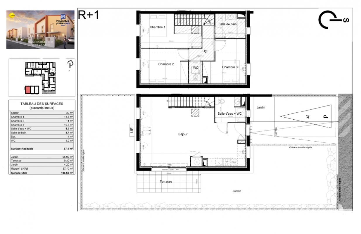 SAUVIAN Maison de 87 m², doté d'un jardin spacieuse exposée Ouest 2