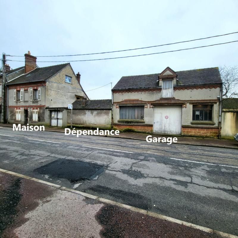 Maison à rénover (99m²), Nonancourt (27320), 7 pièces, garage, dépendance, cave à vin, terrain de 210 m². Prix HAI : 115 990