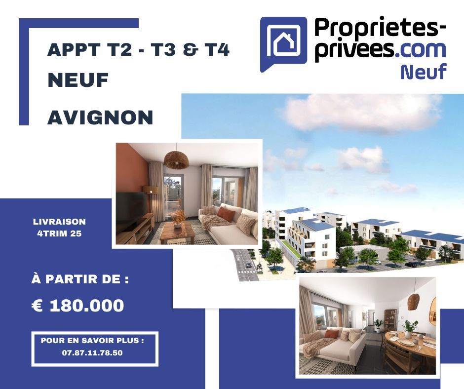 AVIGNON Avignon (84000) Appt NEUF type 4 pièce(s)  grand confort 81.40 m2 2