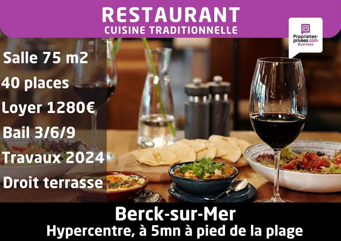 Hypercentre BERCK SUR MER - RESTAURANT 40 COUVERTS