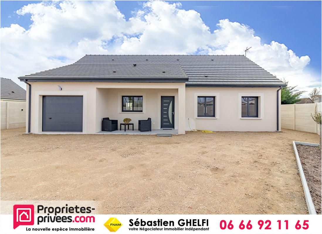 maison de plain-pied avec 3 chambres dont 1 parentale-garage-parcelle de 590 m²