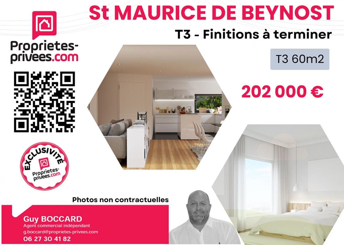 Appartement Saint Maurice De Beynost 3 pièce(s) 62.50 m2