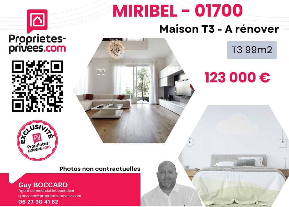 Maison Miribel 3 pièce(s) 88 m2