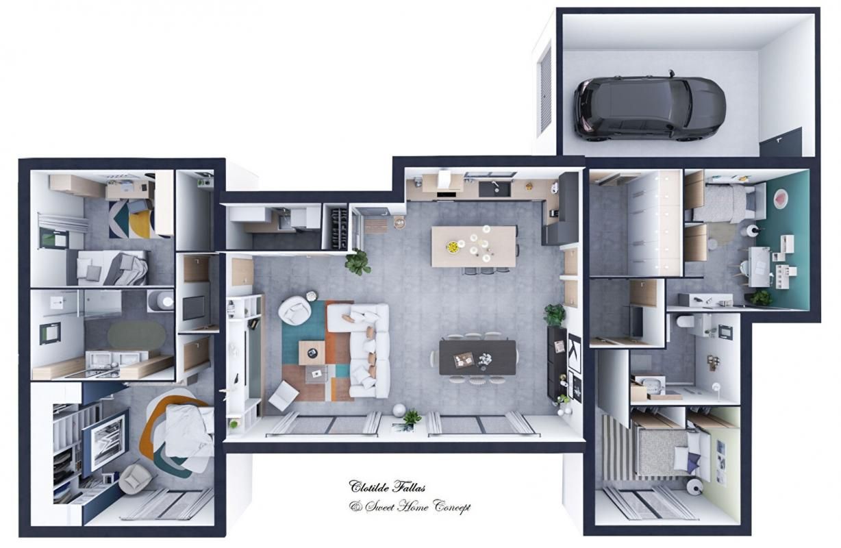 MORNAS Villa à terminer - 160 m² habitables avec garage, sur les hauteurs de Mornas 4