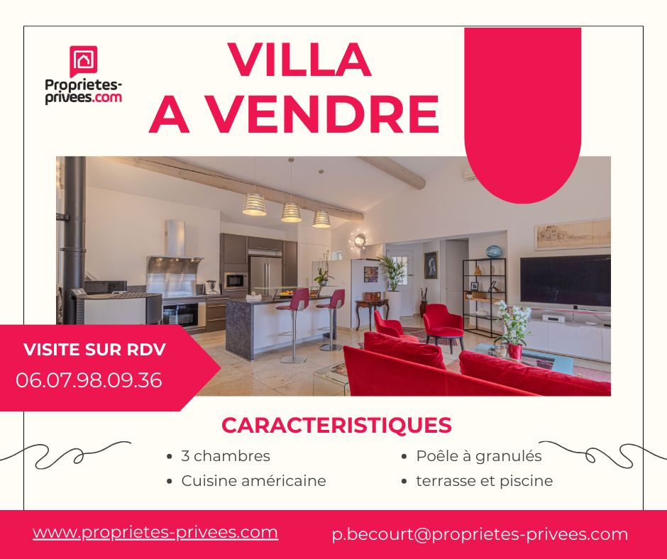 GARGAS Exclusivité: VILLA Gargas 5 pièce(s) 128 m2 habitables sur 643 m2 de terrain avec piscine 1