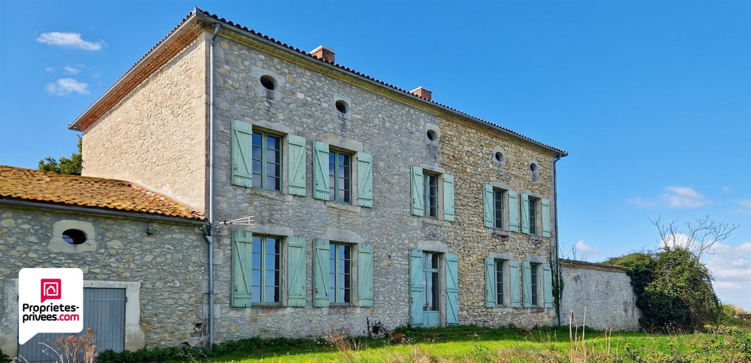 BAZAS Maison de maître de 520 m2 + grange en pierre de 300 m2 - piscine - 1 ha de terrain 3