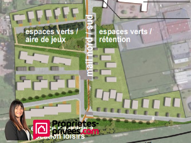 Terrain constructible et viabilisé Mably 473m2