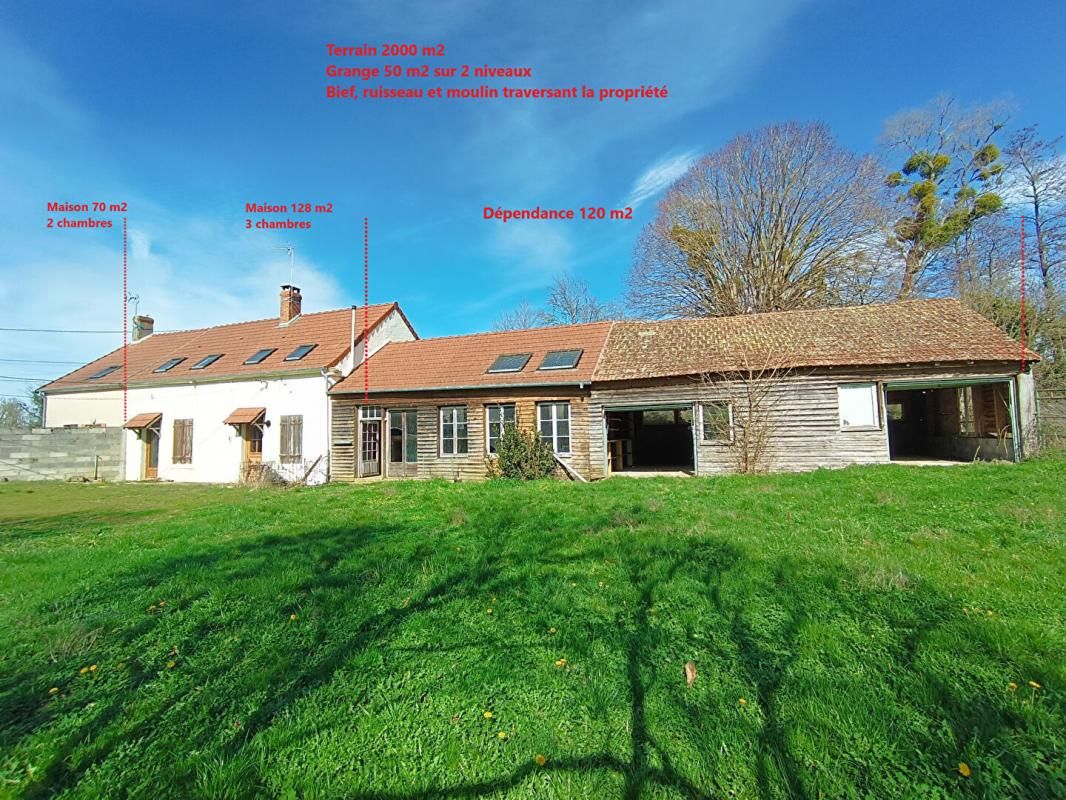 30 MINUTES DE NEVERS - ANCIEN MOULIN AVEC 2 HABITATIONS