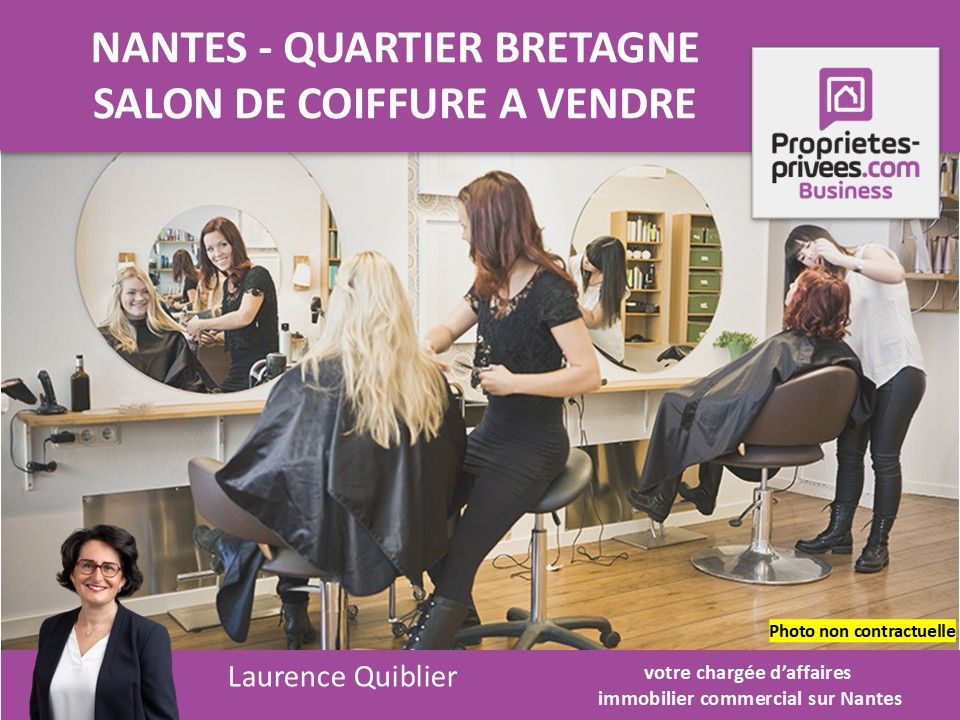 44000 NANTES - SALON DE COIFFURE 8 POSTES, QUARTIER BRETAGNE