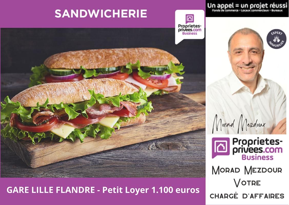 EXCLUSIVITE LILLE 59800 - GARE LILLE FLANDRE - SANDWICHERIE