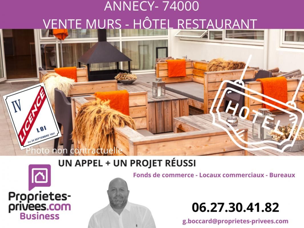 Secteur ANNECY - MURS COMMERCIAUX LOUES, HOTEL RESTAURANT 3000 m² de terrain