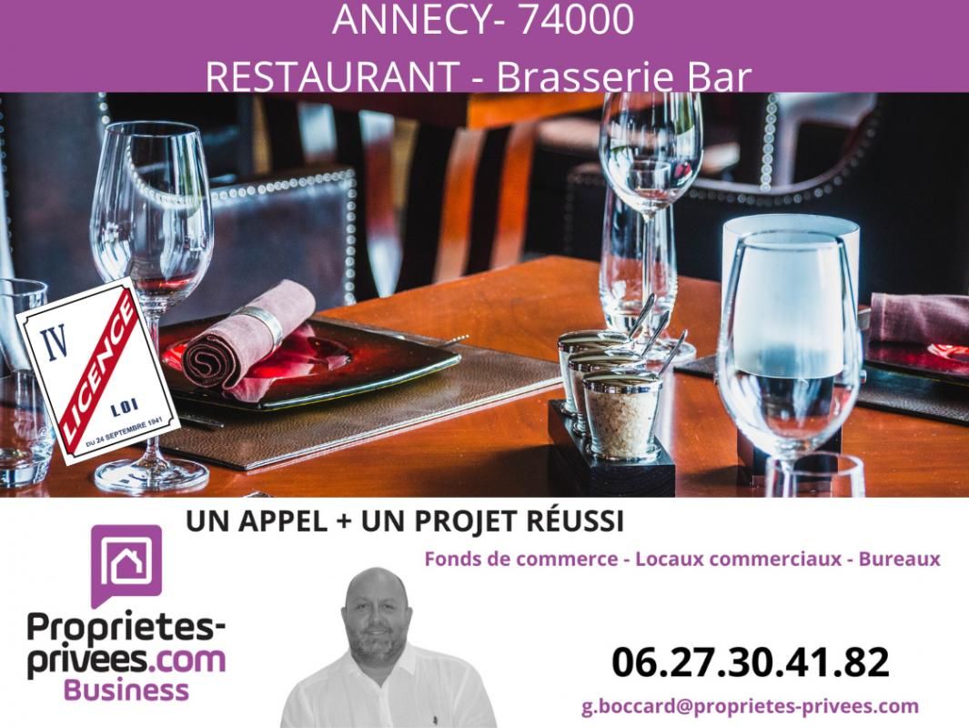 Secteur ANNECY - RESTAURANT BAR BRASSERIE 180 COUVERTS, TERRASSE