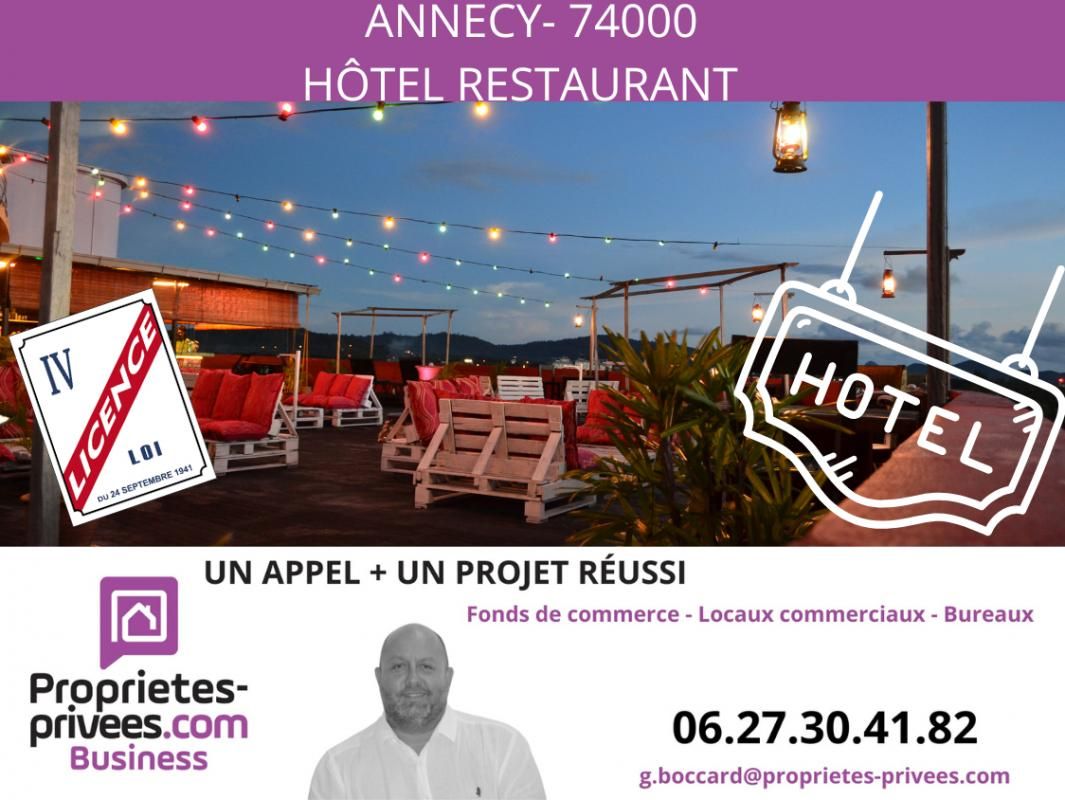 Secteur Annecy - Hôtel Restaurant 900 m² sur 3.000m² de terrain
