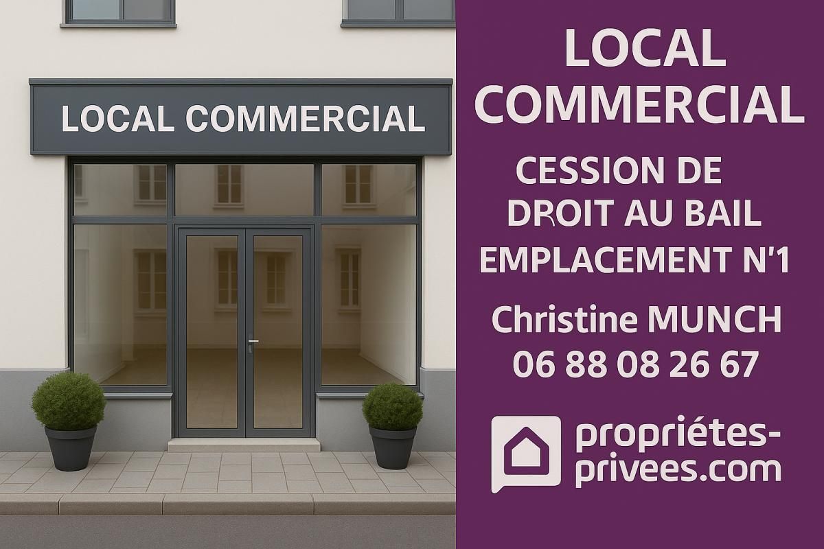 DROIT AU BAIL LOCAL COMMERCIAL - EMPLACEMENT N°1 - COEUR D'ERMONT - 64M2 / 104M2 / 168M2