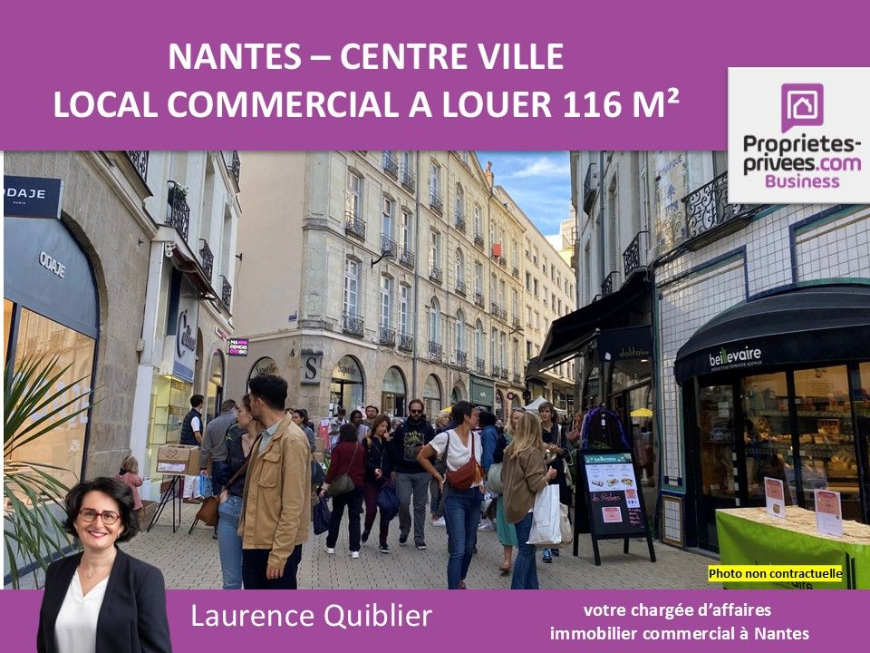 44000 NANTES - LOCAL COMMERCIAL A LOUER 116 m² - CENTRE-VILLE