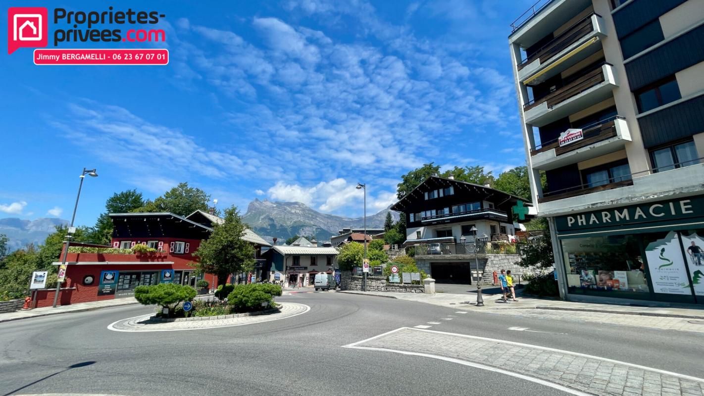 Centre de Saint-Gervais Mont-Blanc. Agréable 2 pièces avec balcon et vue panoramique