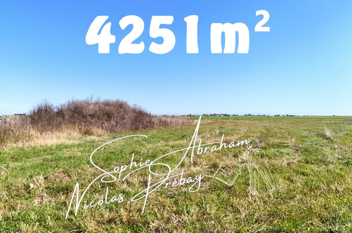 Grand Terrain constructible de 4251m² à la campagne