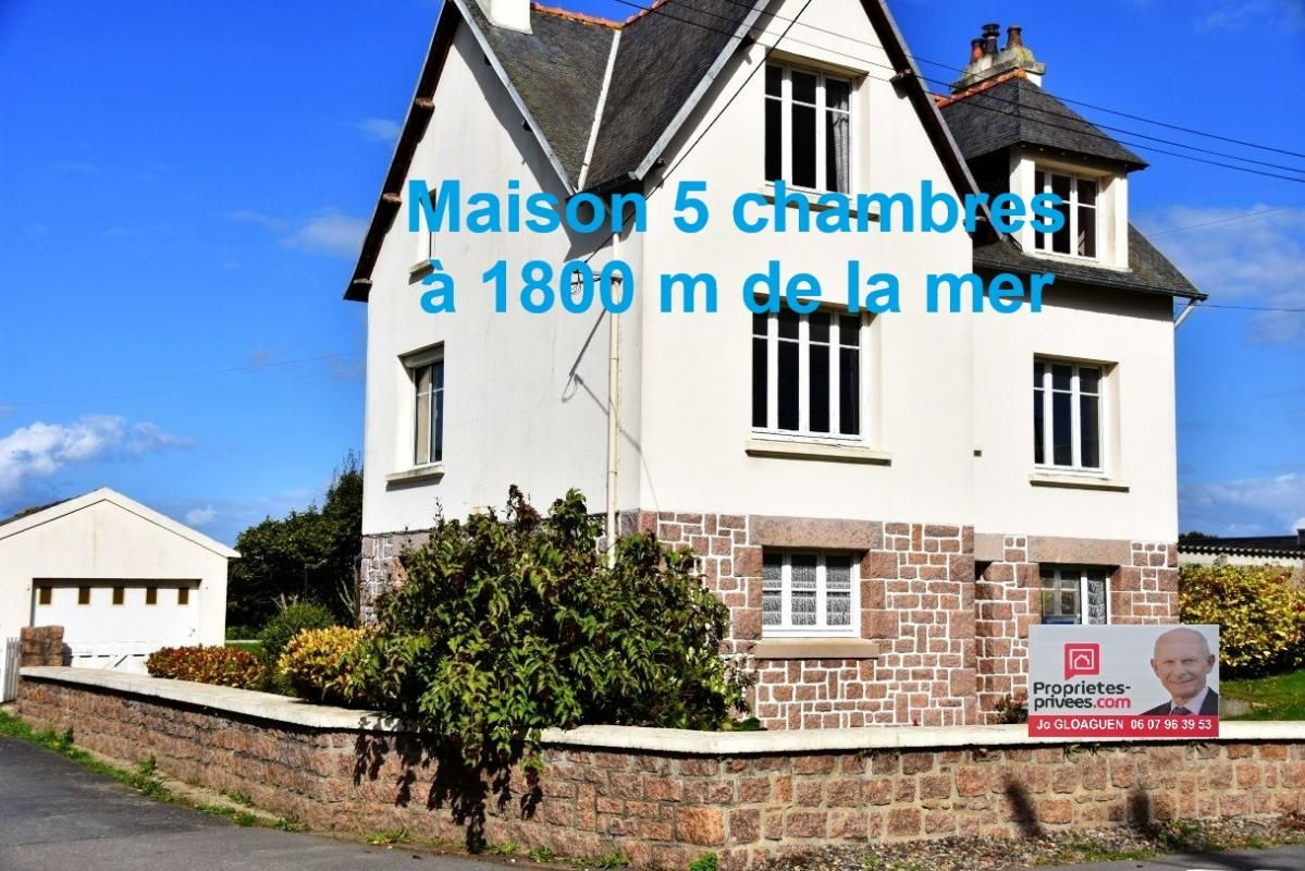 Maison à Penvenan 5 chambres ,à 1800 m de la plage