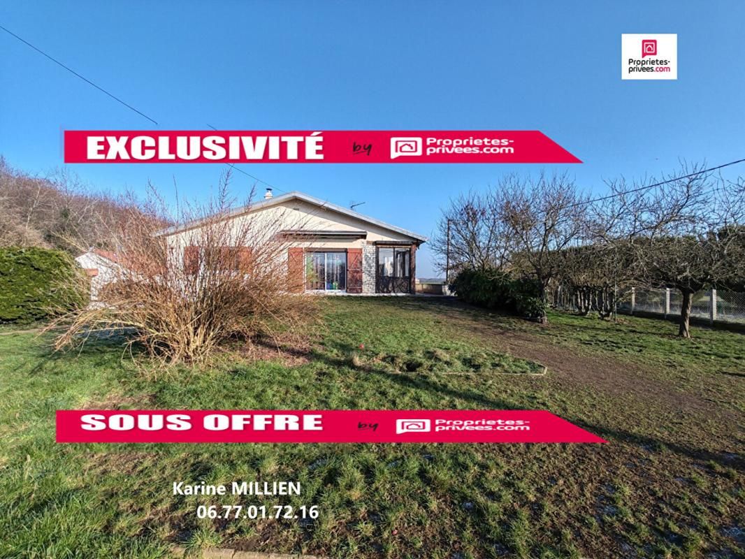 MARCILLY LA CAMPAGNE 27320 Maison individuelle de plain-pied avec sous-sol total - 2 chambres - Garage - Atelier - Terrain - 140400