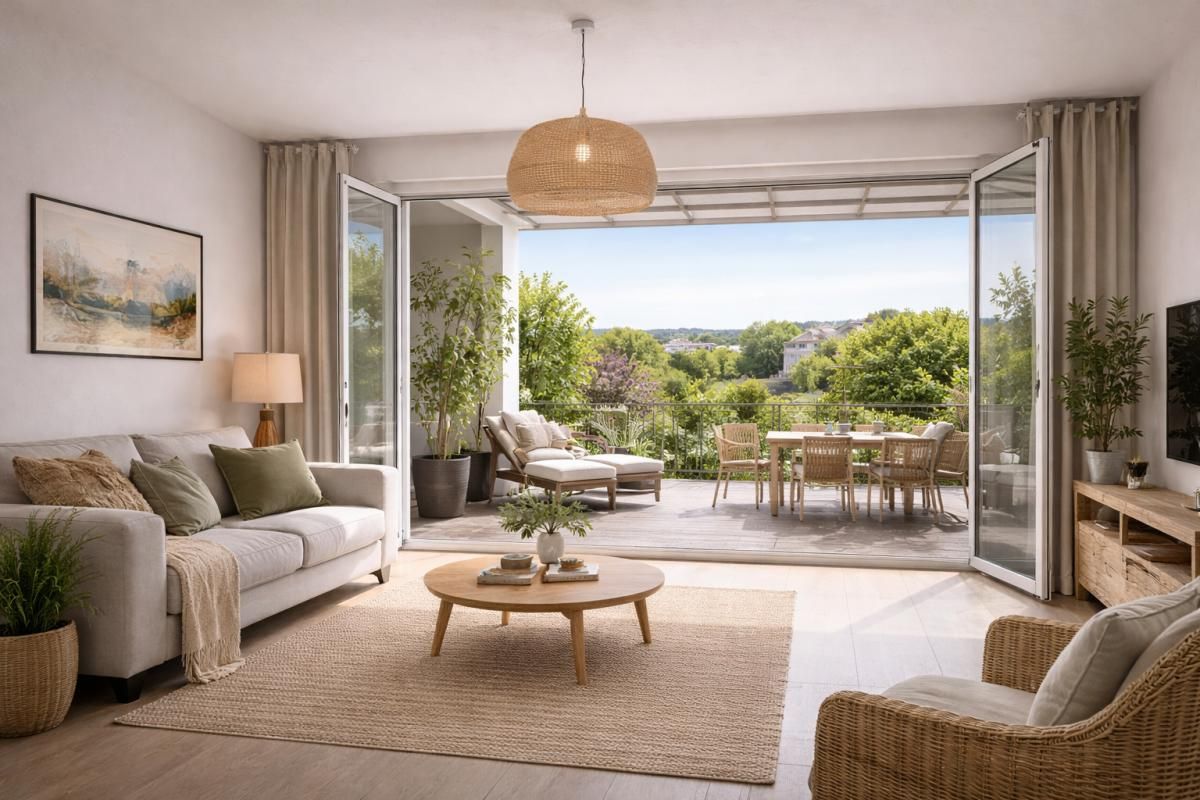 Martigues 4 pièces avec grande loggia dans résidence récente