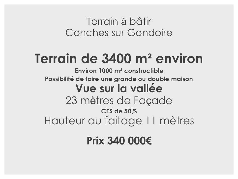 Terrain Conches Sur Gondoire 3400 m2