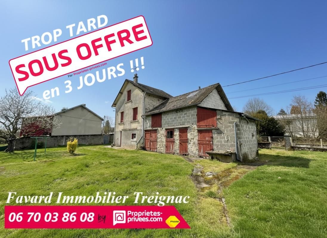 Maison de village avec grand terrain plat - Beau potentiel - Chamberet